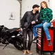 Męskie jeansy motocyklowe W-TEC Kancelor - Szary