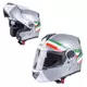 Kask motocyklowy szczękowy W-TEC Vexamo z blendą - Biały