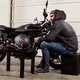 Męska jeansowa letnia kurtka motocyklowa W-TEC Kafec z kapturem - Czarny