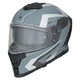 Kask motocyklowy integralny W-TEC Nexwor Graphic ∙ ece 22.06 ∙ blenda przeciwsłoneczna ∙ regulowana wentylacja - Fluorescencyjny - Szary