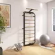 Wielofunkcyjna drabinka inSPORTline Wootalux 220×86 cm ∙ rama stalowa ∙ szczeble bukowe ∙ 150 kg