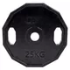 Gumowane obciążenie olimpijskie inSPORTline Ruberton 1,25 kg ∙ gumowane ∙ z uchwytami ∙ otwór 50 mm ∙ antypoślizgowe