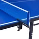 Zewnętrzny stół  do tenisa stołowego inSPORTline Outdoor 200 ∙ odporny na UV i pogodę ∙ waga 81 kg ∙ kółka transportowe ∙ stalowa rama - Niebieski