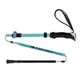 Kije trekkingowe FERRINO Ultar SS23 ∙ aluminiowe 7075 ∙ 520 g para ∙ regulacja 60-135 cm ∙ teleskopowe 3-sekcyjne ∙ piankowe uchwyty - Niebieski
