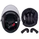 Kask motocyklowy otwarty W-TEC Barcela - Biały błyszczący