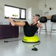 Trener równowagi do ćwiczeń ∙ platforma balansująca inSPORTline Dome UNI ∙ z linkami oporowymi ∙ stabilny ∙ antypoślizgowy - Czarny