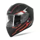 Kask integralny motocyklowy zamknięty z blendą W-TEC Vesco - Czarny mat-refleks - Black Matt-Corsa Red
