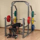 Wielofunkcyjny stojak treningowy pod sztangę Body-Solid SMR1000 ∙ heavy-duty rack ∙ haki bezpieczeństwa ∙ drążek górny