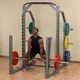 Wielofunkcyjny stojak treningowy pod sztangę Body-Solid SMR1000 ∙ heavy-duty rack ∙ haki bezpieczeństwa ∙ drążek górny