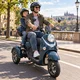 Trójkołowy skuter elektryczny inSPORTline Tarra ∙ dwumiejscowy ∙ 800 W ∙ zasięg do 45 km ∙ nośność 200 kg ∙ bieg wsteczny