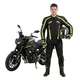 Męska kurtka motocyklowa W-TEC Tonkawo ∙ wypinana podpinka ∙ ochraniacze CE ∙ slidery karbonowe ∙ garb aerodynamiczny ∙ wodoodporna - Czarny-fluo