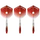 Nasadki z piórkami do lotek Unicorn Gripper 4 Elements Combo - Red Firestorm - Red Firestorm