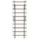Drabinka gimnastyczna inSPORTline Wootaline 199x80 cm ∙ z drążkiem i poręczami ∙ nośność 150 kg ∙ rama stal/drewno