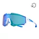 Sportowe okulary przeciwsłoneczne Altalist Kizuna Polarized - biało-niebieski z niebieskimi okularami