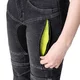 Damskie jeansy motocyklowe W-TEC Biterillo Lady ∙ aramid ∙ ochraniacze ∙ wentylacja ud ∙ wysoki stan ∙ elastyczne panele - Niebieski
