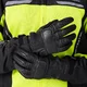 Rękawice motocyklowe W-TEC Gabello ∙ skórzane ∙ piankowe panele ochronne ∙ wentylacja ∙ zapięcie na rzep - Czarny