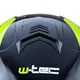 Kask motocyklowy szczękowy W-TEC Vexamo z blendą - Biały