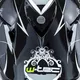 Młodzieżowy kask motocyklowy W-TEC V310 enduro - Zombie neon pomarańczowy