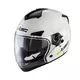 Kask motocyklowy 2w1 W-TEC NK-850 otwierany ∙ blenda przeciwsłoneczna - Biały błyszczący