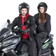 Męska kurtka motocyklowa soft-shell W-TEC Langon - Czarno-niebieski