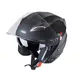 Kask motocyklowy otwarty z blendą W-TEC Putta - Biały perłowy - matowy czarno-brązowy