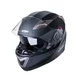 Kask motocyklowy z blendą Flip-Up W-TEC Pezzon - czarno-brązowy