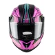 Kask motocyklowy z blendą Flip-Up W-TEC Pezzon Magenta