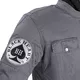 Męska kurtka motocyklowa W-TEC Black Heart Garage Built Jacket ∙ Ochraniacze CE ∙ Kaptur odpinany - Ciemny szary
