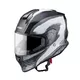 Kask motocyklowy W-TEC Integra Graphic + wizjer - Czarno-zielony