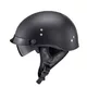 Kask motocyklowy otwarty chopper W-TEC Black Heart Rednut - Motocykl / Czarny mat - Pistolet Blazin / Matowa czerń