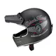 Kask motocyklowy W-TEC Black Heart Retron i gogle Dalhart - Gniewny Czarny