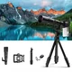 Teleobiektyw do smartfona Apexel ∙ 50x zoom optyczny ∙ adapter do statywu ∙ pilot zdalnego sterowania ∙ kompatybilny z iOS/Android ∙ konstrukcja aluminium/ABS