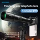 Teleobiektyw do smartfona Apexel ∙ 50x zoom optyczny ∙ adapter do statywu ∙ pilot zdalnego sterowania ∙ kompatybilny z iOS/Android ∙ konstrukcja aluminium/ABS