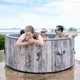 Jacuzzi ogrodowe z hydromasażem inSPORTline Novaqis 7-osobowe