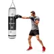 Worek bokserski treningowy inSPORTline Robkin 35x120cm ∙ waga 33 kg ∙ skóra syntetyczna ∙ z łańcuchami - Czarno-biały - Czarno-biały