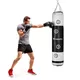 Worek bokserski treningowy inSPORTline Robkin 35x150cm ∙ waga 40 kg ∙ skóra syntetyczna ∙ z łańcuchami - Czarno-biały - Czarno-biały