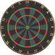 Tarcza sizalowa do darta Bull's Advantage Black Edition ∙ profesjonalna ∙ afrykański sizal ∙ ultracienkie ożebrowanie