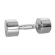 Hantle chromowane inSPORTline Crossteel 1-14 kg ∙ stalowa powłoka ∙ antypoślizgowy chwyt
