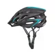 Kask rowerowy Etape Venus ∙ siatka przeciw owadom ∙ odpinany daszek ∙ 25 otworów wentylacyjnych ∙ elementy odblaskowe - czarny/miętowy mat