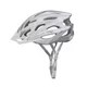 Kask rowerowy Etape Venus ∙ siatka przeciw owadom ∙ odpinany daszek ∙ 25 otworów wentylacyjnych ∙ elementy odblaskowe - biały/srebrny mat