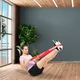 Guma oporowa do fitnessu inSPORTline Rand Light ∙ zielona ∙ opór 5 kg ∙ obwód 208 cm ∙ tekstylna ∙ ultra lekka