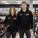 Bluza unisex rozpinana inSPORTline Signature ∙ kaptur regulowany ∙ 2 kieszenie ∙ elastyczne mankiety ∙ komfortowy materiał - Czarny - Czarny