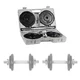 Zestaw hantli z gryfami oraz zaciskami 2 x 5-10 kg inSPORTline