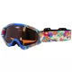 Dziecięce gogle snowboardowe WORKER Sterling z grafiką  ∙ ochrona UV ∙ anti-fog ∙ wentylacja ∙ elastyczny pasek ∙ dla dzieci - Z12-ŻÓŁTY-żółta grafika - Z12_NIEBIESKI - niebieska grafika