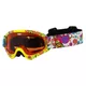 Dziecięce gogle snowboardowe WORKER Sterling z grafiką  ∙ ochrona UV ∙ anti-fog ∙ wentylacja ∙ elastyczny pasek ∙ dla dzieci - Z12-ŻÓŁTY-żółta grafika - Z12-ŻÓŁTY-żółta grafika
