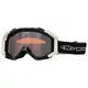 Gogle snowboardowe/narciarskie WORKER Simon ∙ kształt anatomiczny ∙ szkła podwójne ∙ ochrona anti-fog ∙ wentylowane ∙ pasek regulowany ∙ UV 100% - Biały - Czarny