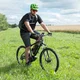 Rękawice kolarskie W-TEC Bravoj ∙ żelowa amortyzacja ∙ antypoślizgowe ∙ oddychająca siatka ∙ rzep - Niebieski-czarny