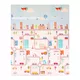 Składana mata dla dziecka inSPORTline Michlino 180x160x1,2 cm ∙ z motywem ∙ pianka XPE ∙ antypoślizgowa ∙ certyfikat EN 71 ∙ torba w zestawie - Miasto/Wieloryby