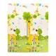 Składana mata dla dziecka inSPORTline Michlino 180x160x1,2 cm ∙ z motywem ∙ pianka XPE ∙ antypoślizgowa ∙ certyfikat EN 71 ∙ torba w zestawie - Miasto/Wieloryby