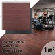 Mata ochronna inSPORTline Luxteko Flat 100x100x1,5 cm ∙ do ciężkich maszyn i hantli ∙ design drewno/marmur ∙ wysoka gęstość ∙ tłumi hałas - drewno - drewno